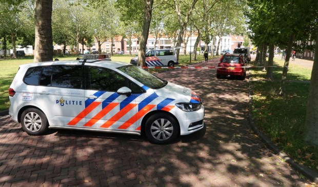 Een andere politieauto kwam ter plekke.