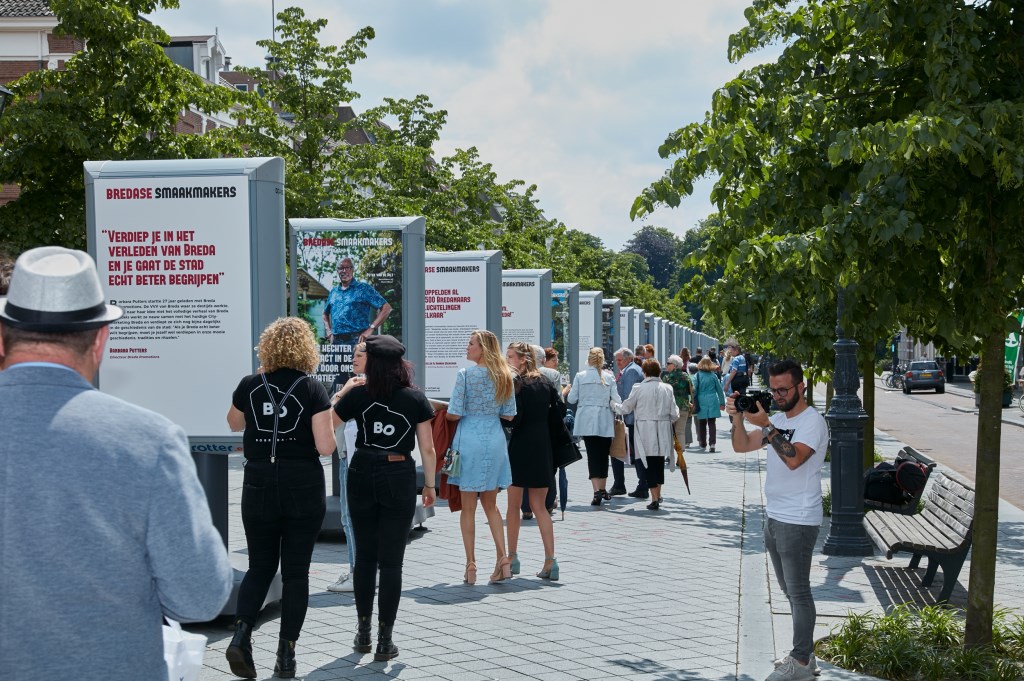 De tentoonstelling van de Smaakmakers in de Willemstraat.