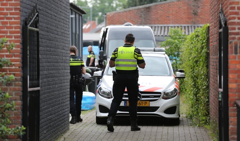 De politie is ter plekke.