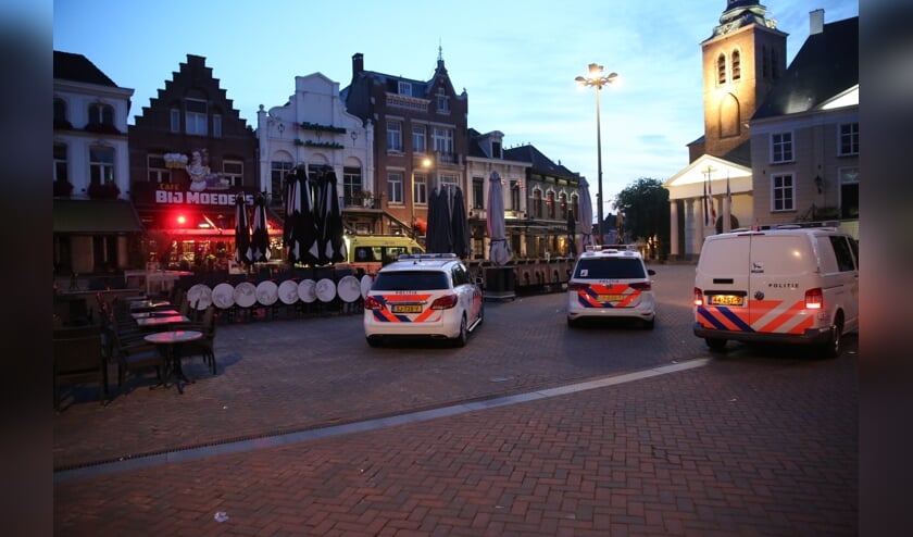 De man is op eigen kracht naar een horecagelegenheid gelopen.