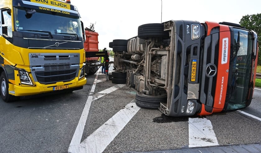 De afrit is afgesloten.