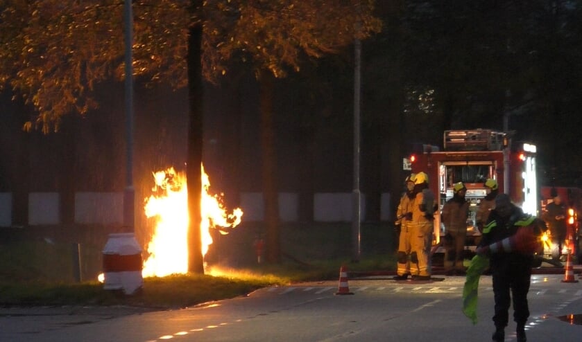 Felle brand in gasleiding Fleerbosseweg Kapelle
