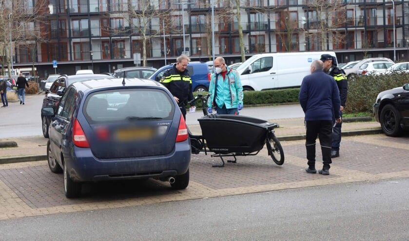 Bakfiets botst tegen auto in Middelburg