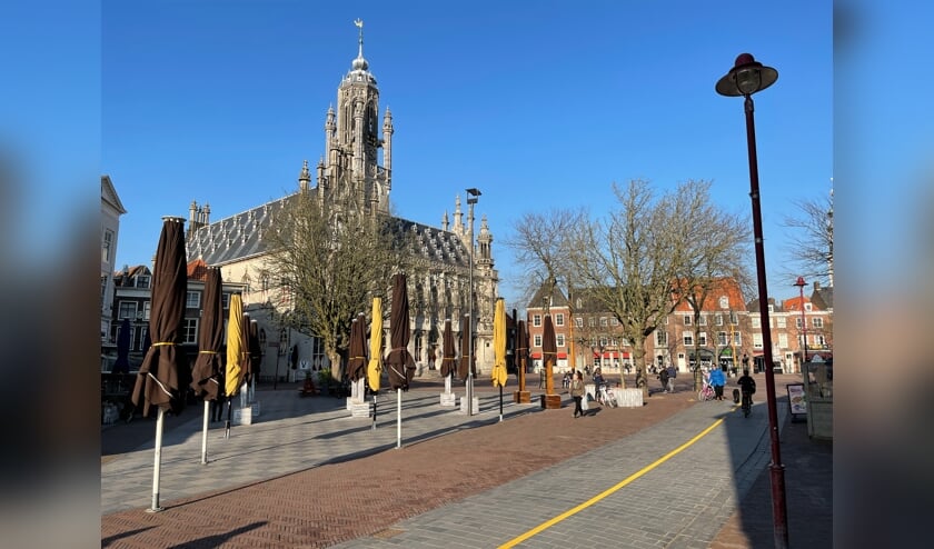 Nog geen terrassen in Middelburg