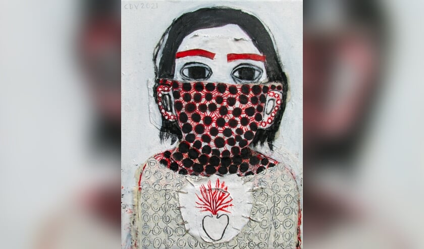 Kunstexpositie in winkel Museum Veere