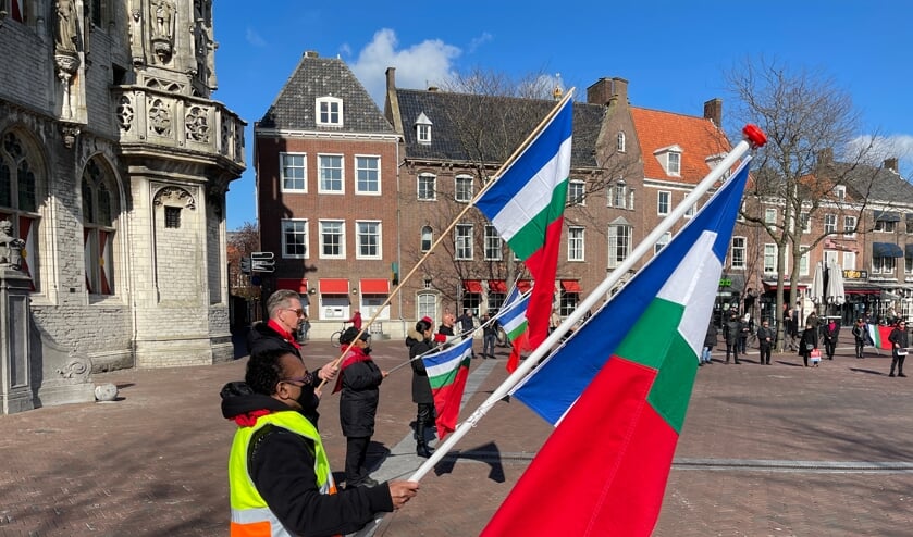 Stilteprotest Molukkers op Middelburgse Markt