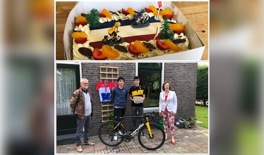 Taart voor gouden tweeling Mick en Tim