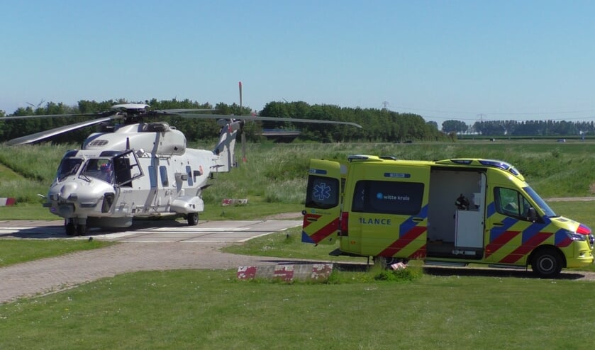 NH90-maritieme gevechtshelikopter brengt slachtoffer naar ziekenhuis in Goes