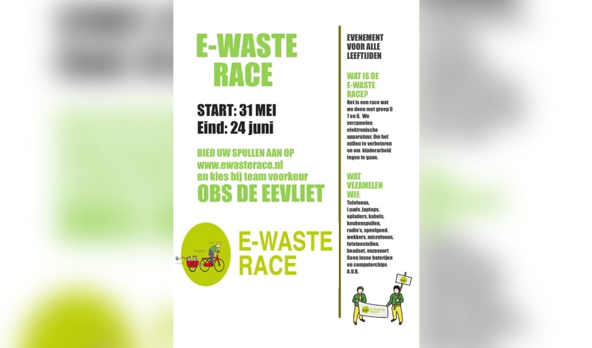 Obs De Eevliet in Poortvliet deelnemers E-Waste race