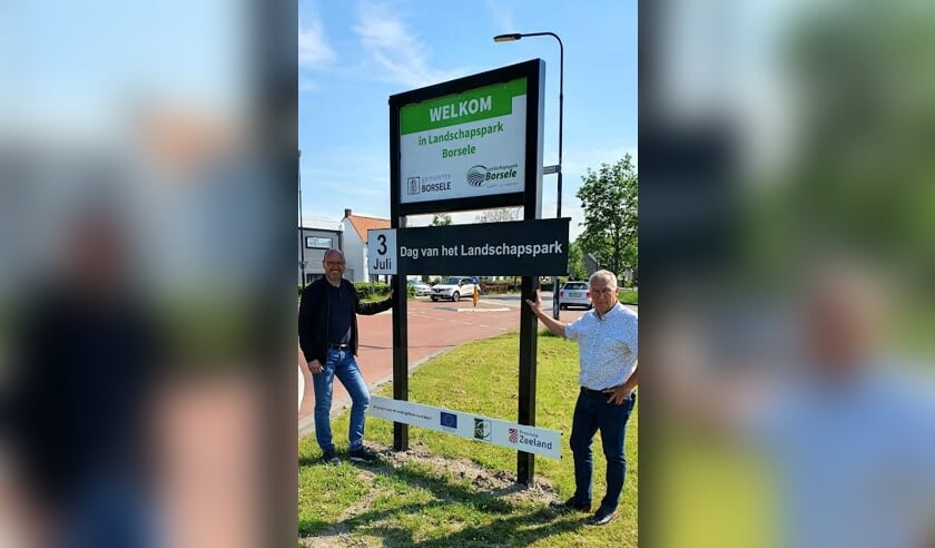 Nieuwe evenementenborden in landschapspark Borsele