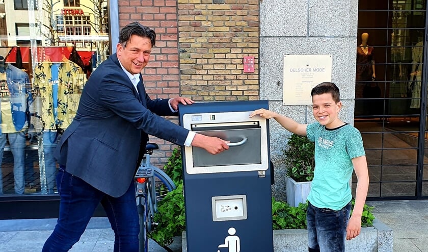 Pratende prullenbak bedankt voor afval op Grote Markt