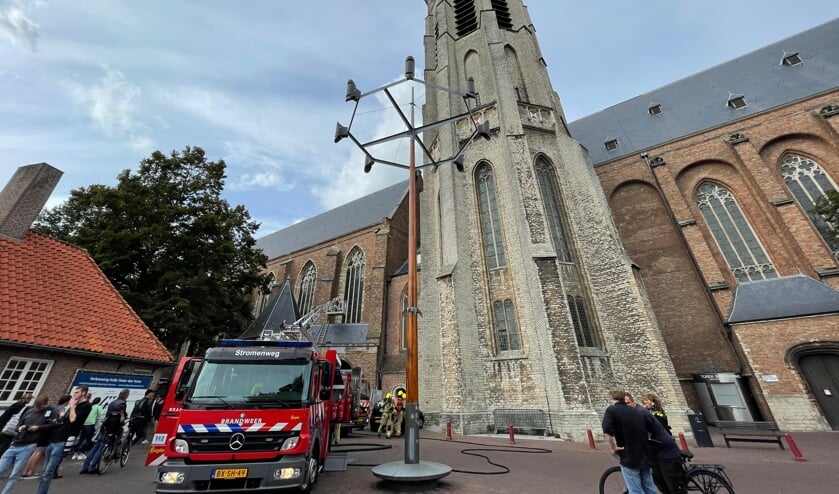 Brand in Nieuwe Kerk Middelburg