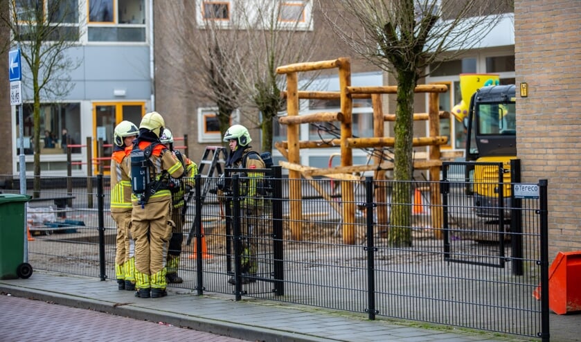 Gasleiding geraakt op schoolplein basisschool De Bukehof