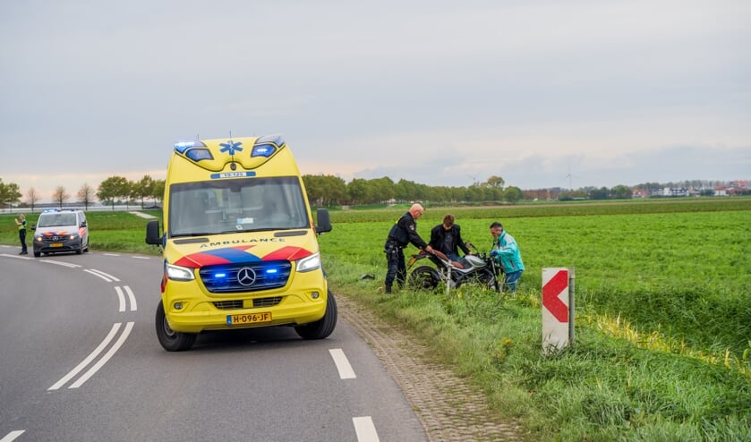 Motorrijdster gewond na val
