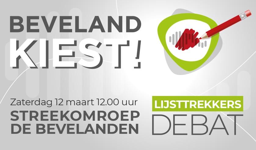 Lijsttrekkersdebat bij streekomroep De Bevelanden