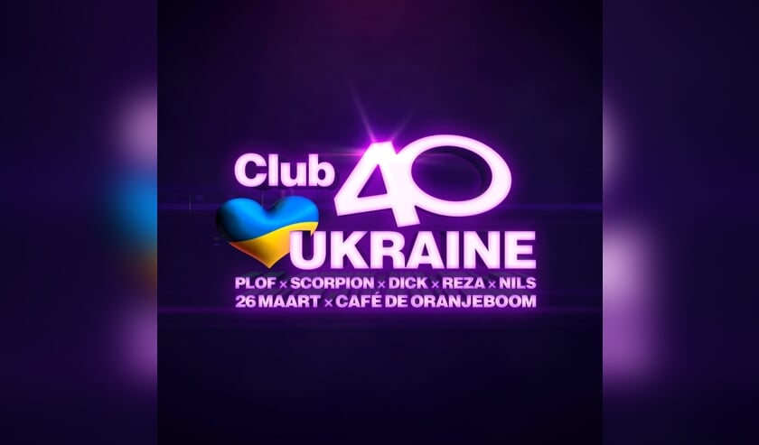 Extra editie Club 40 voor Oekraïne in café De Oranjeboom