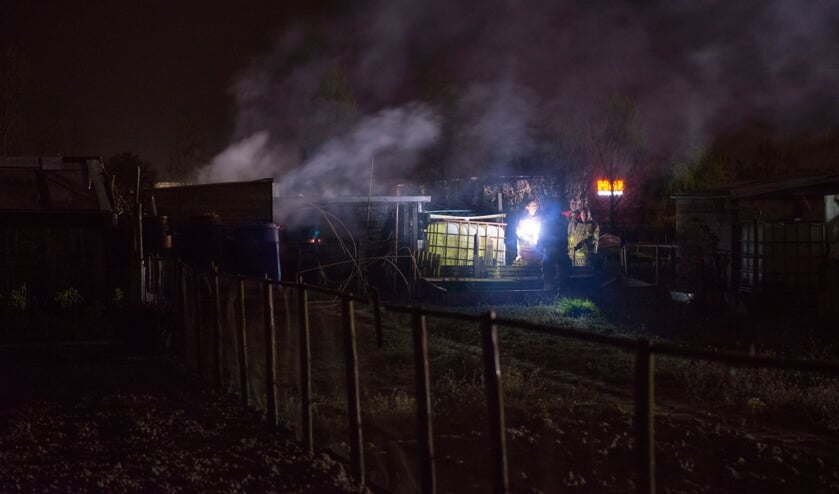 Opnieuw brand in volkstuinencomplex Koningin Julianastraat
