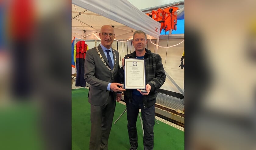 Medaille voor mensenredder Berry van Goudswaard