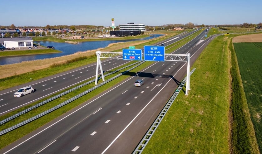 Asfalteringswerkzaamheden A58 tussen Heinkenszand en  ‘s-Gravenpolder