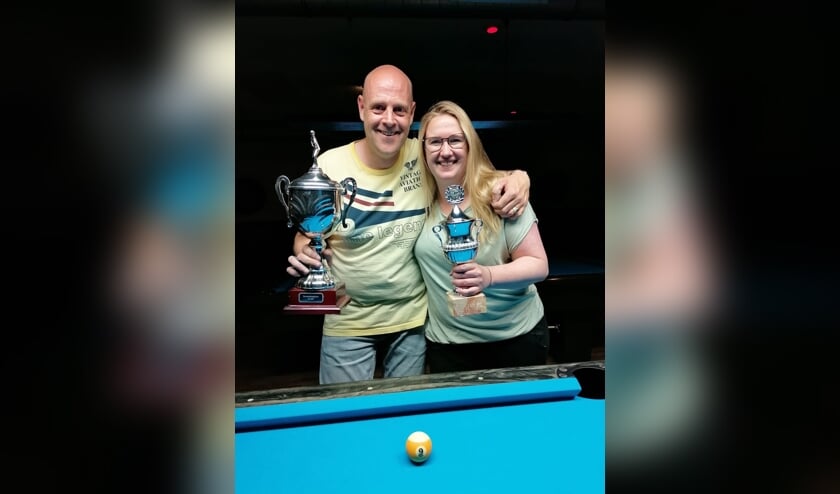 Melany Bootsgezel en Marcel Mouwen winnen Zeeuwse kampioenschappen poolbiljart