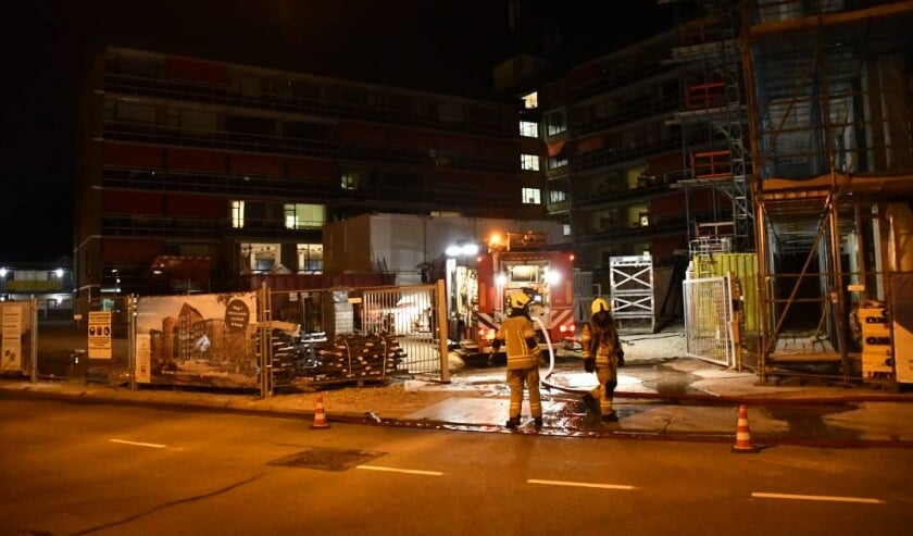 Brand bij nieuwbouwlocatie Oostsingel Goes