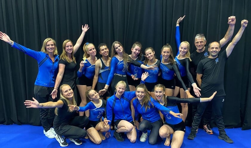 Wedstrijdspringgroep van Olympia schittert in Rotterdam
