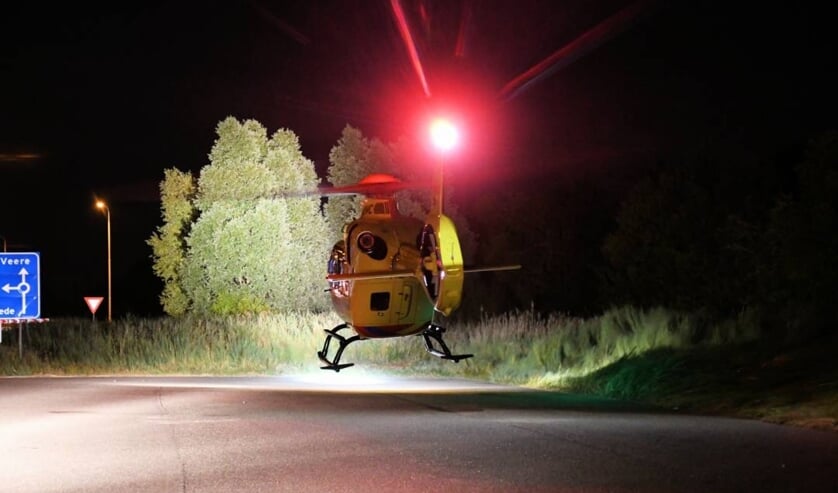Traumahelikopter in Middelburg voor noodsituatie met kind