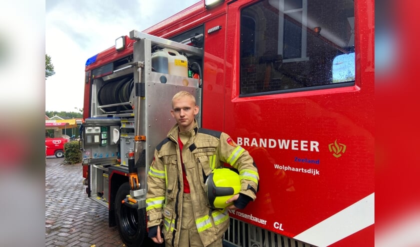 Jonathan Weststrate uit Wolphaartsdijk is bevlogen aspirant-brandweerman