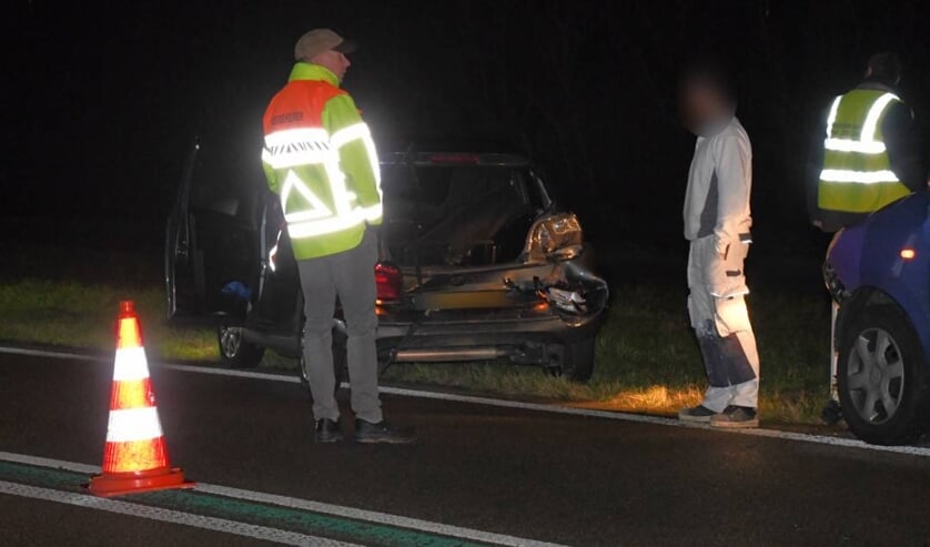 Kopstaartbotsing op de N257 bij Sint Philipsland