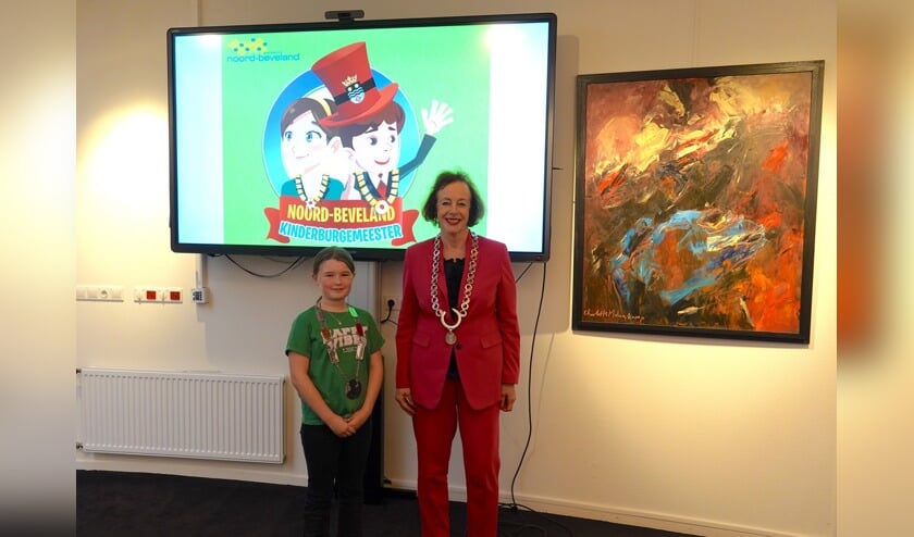 Noor is de nieuwe kinderburgemeester van Noord-Beveland