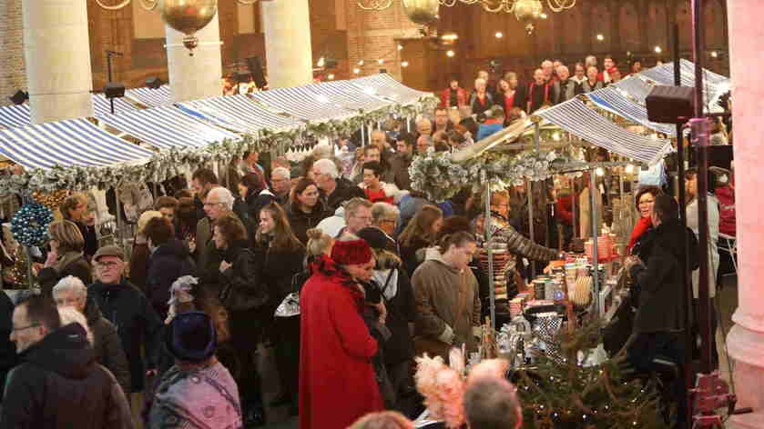 Sfeervolle kerstmarkt in Grote Kerk Goes op zaterdag 9 en zondag 10 december