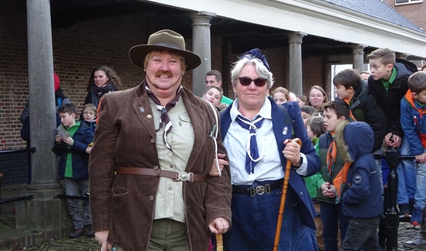 Lord en lady Baden-Powell in Middelburg