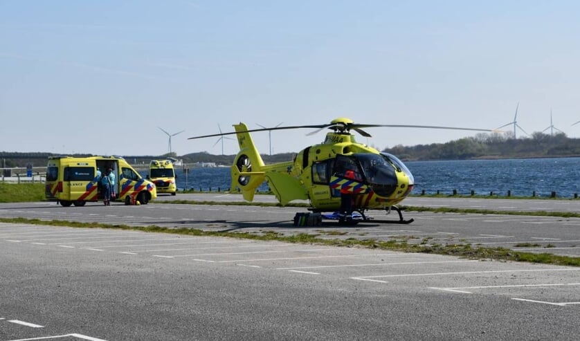 Traumahelikopter landt bij Vrouwenpolder na melding Middelburg