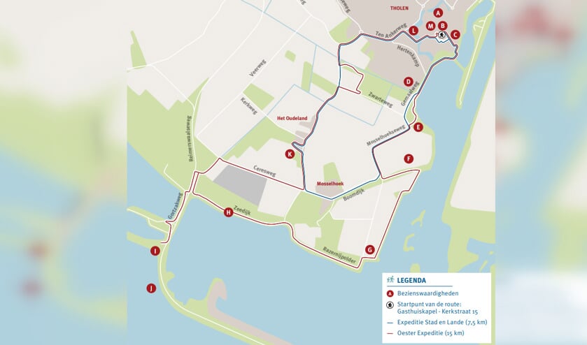 Wandelexpeditie Zuidwaterlinie eindigt dit jaar in Tholen met drie wandelroutes