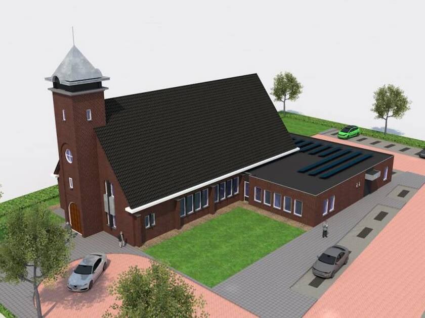 Oud-Vossemeer krijgt een nieuwe kerk met daarnaast een woonzorgcentrum