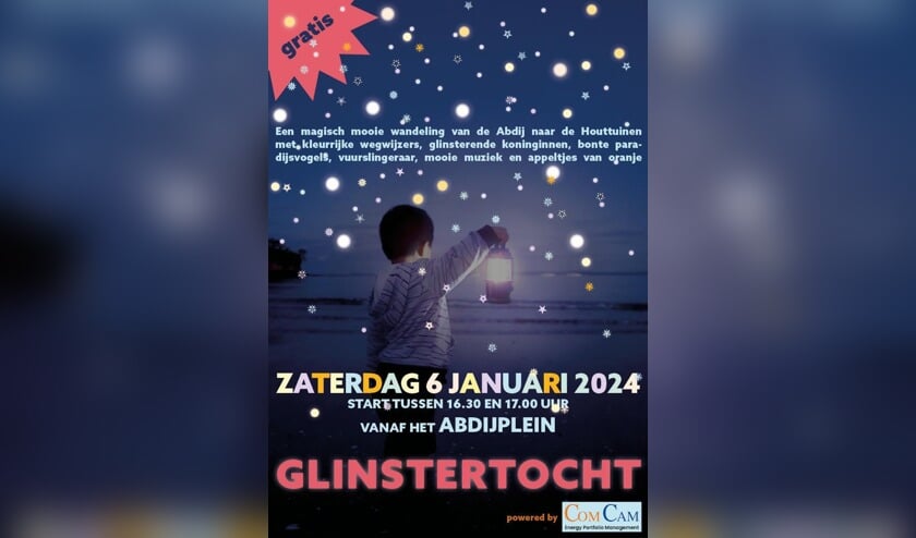Middelburg Winterstad organiseert een gratis glinstertocht op 6 januari