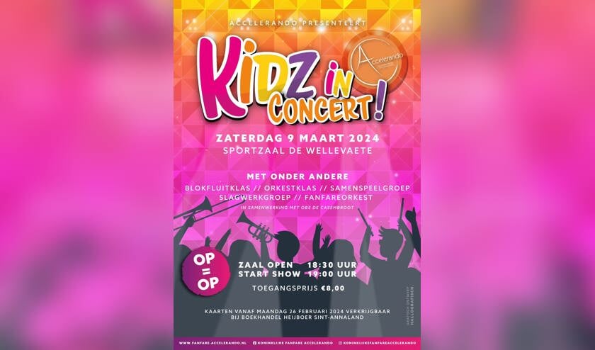 Accelerando kijkt uit naar 9e editie van Kidz in Concert