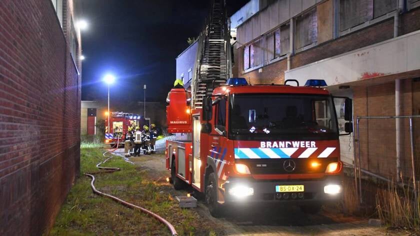 Middelbrand in vervallen kantoorpand aan het Goudend in Middelburg