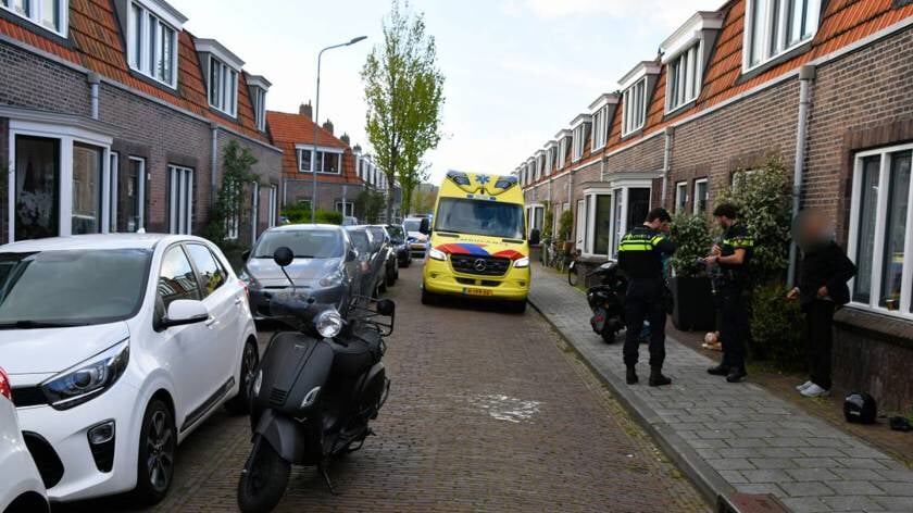 Botsing tussen scooters in de Jasmijnstraat in Middelburg