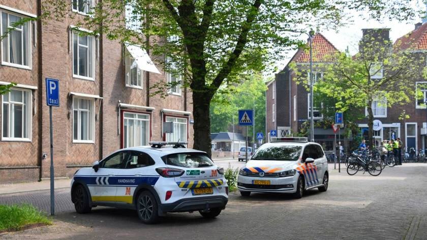 Protestactie studenten in centrum Middelburg