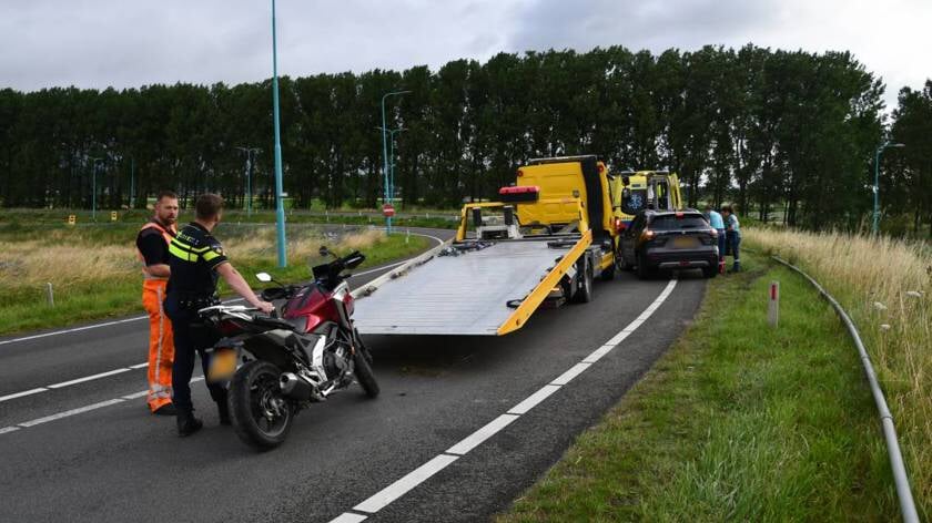 Motorrijder gewond bij ongeluk Assenburgweg Borssele