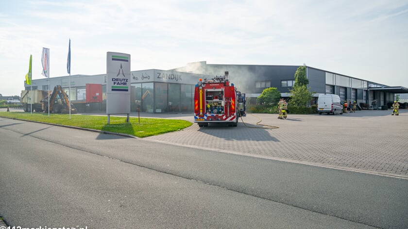 Mechanisatiebedrijf Stevinweg vol rook door mistgenerator inbraakalarm