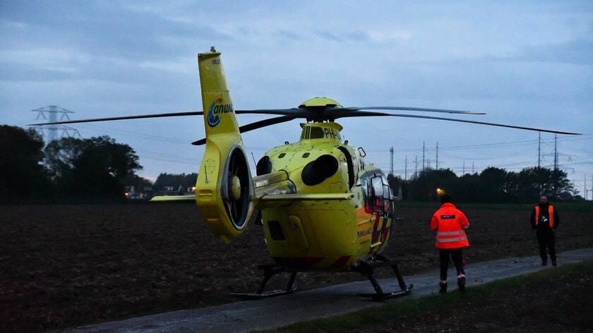 Traumahelikopter ingezet bij medische noodsituatie aan Van der Spiegelstraat