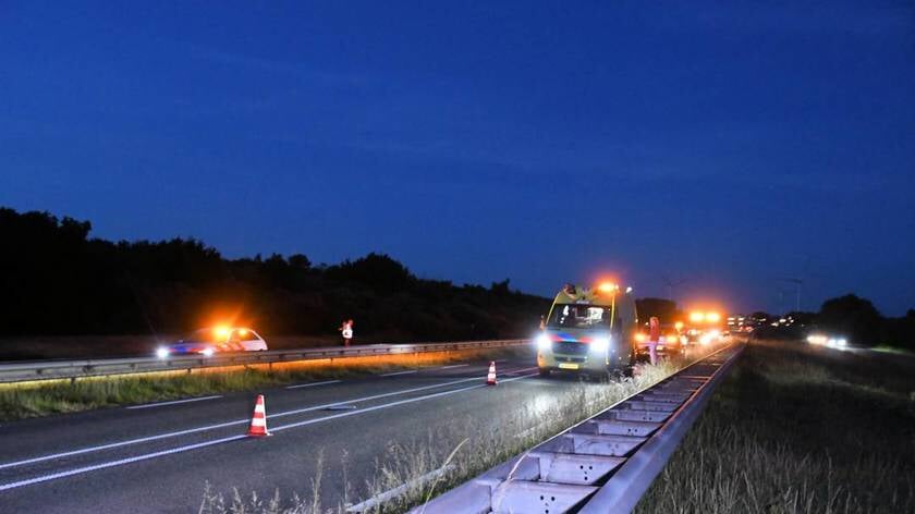 N57 Kamperland korte tijd dicht vanwege gevallen scooter