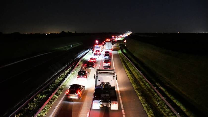 Westerscheldetunnel afgesloten richting Terneuzen na ongeval