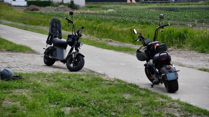 Bestuurder raakt gewond na val met e-chopper op Mariekerkseweg bij Meliskerke