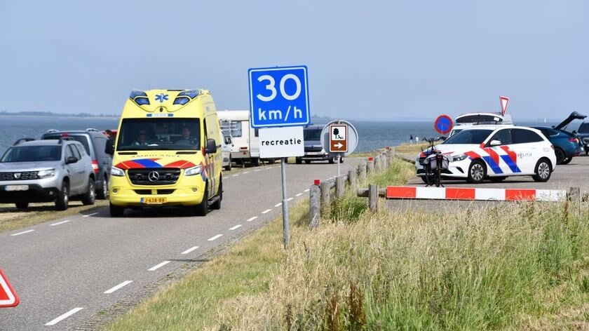 Duiker in de problemen in Oosterschelde tussen Kattendijke en Wemeldinge