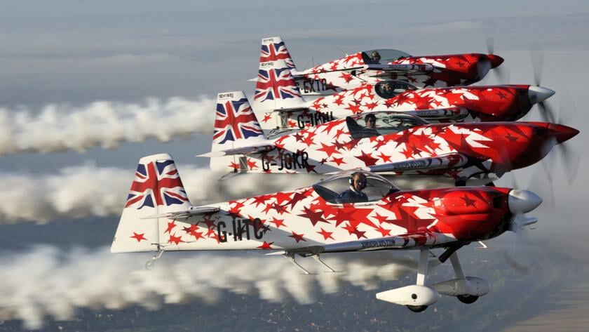 Wereldklasse in de lucht: Britse vliegformatie The Global Stars terug op Rescue Zeeland