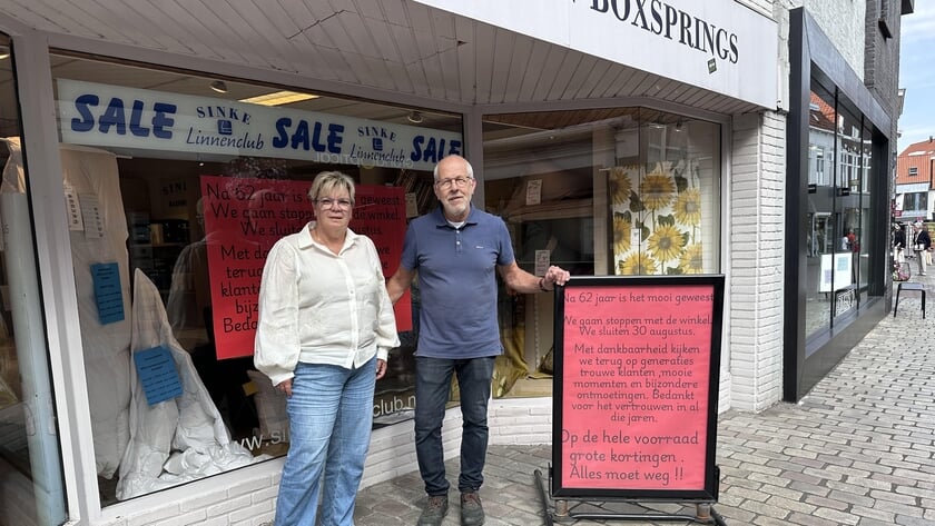 Sinke Linnenclub in Goes sluit na 62 jaar de winkel maar gaat online verder