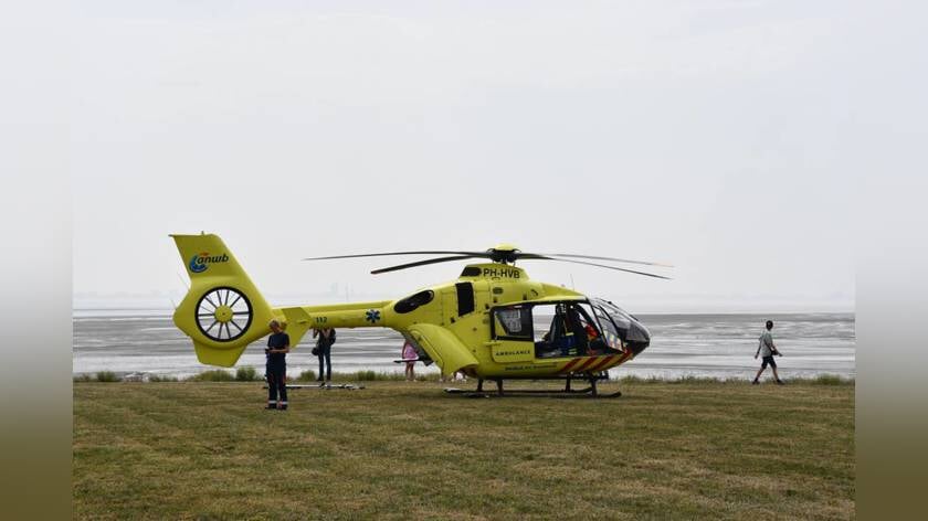 Slachtoffer met traumahelikopter naar ziekenhuis na incident Baarland